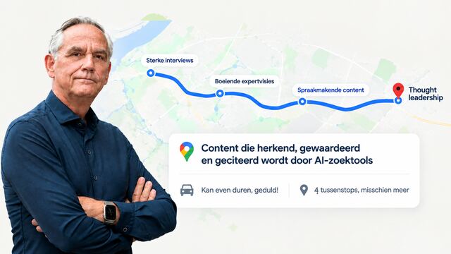 Arjen van der Sar, met een route van interviews en expertvisies naar thought leadership